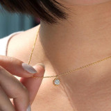 Gabriel & Co. 14k Yellow Gold Contemporary Diamond Necklace - NK5946Y45JJ photo 3