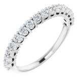 14K White 1/2CTW Diamond Anniversary Band - 12297860002P photo