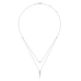 Gabriel & Co. 14k White Gold Kaslique Diamond Necklace - NK6009W45JJ photo 2