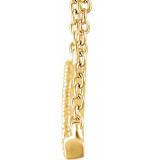14K Yellow 1/2 CTW Diamond Bar 16-18 Necklace - 65108460006P photo 2