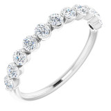 14K White 5/8 CTW Diamond Anniversary Band - 123418608P photo