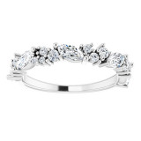 14K White 7/8 CTW Diamond Anniversary Band - 123916600P photo 3