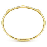 Gabriel & Co. 14k Yellow Gold Demure Diamond Bangle Bracelet - BG4187-65Y45JJ photo 3