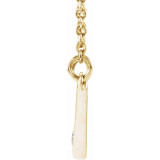 14K Yellow .03 CTW Diamond Solitaire V 18 Necklace - 86787601P photo 2