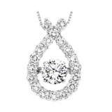 Gems One 14KT White Gold & Diamond Rhythm Of Love Neckwear Pendant   - 2 ctw - ROL1142-4WC photo
