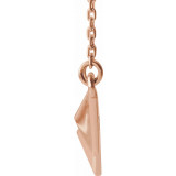 14K Rose Pyramid 16-18 Necklace - 86671602P photo 2