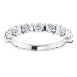 14K White 3/4 CTW Diamond Anniversary Band - 1236006029P photo 3