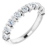 14K White 3/4 CTW Diamond Anniversary Band - 1236006029P photo