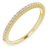 14K Yellow 1/8 CTW Diamond Anniversary Band - 123194601P photo