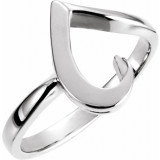 14K White Freeform Ring - 558267956P photo