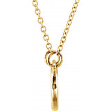 14K Yellow Tiny Poshu00ae Circle 16-18 Necklace - 857871001P photo 2
