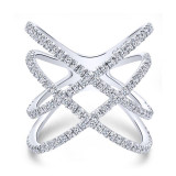 Gabriel & Co. 14k White Gold Lusso Diamond Ring - LR50925W45JJ photo