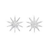 Gems One Silver Diamond (1/10 Ctw) Earring - ER31187-SSSC photo