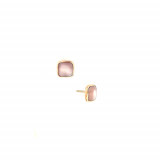 Kabana 14k Rose Gold Mother of Pearl Inlay Earring photo