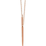 14K Rose V 16-18 Necklace - 65213260002P photo 2