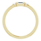 14K Yellow 1/8 CTW Diamond Stackable Ring - 124011601P photo 2