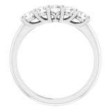 14K White 1/2 CTW Set Anniversary Band - 1239916009P photo 2
