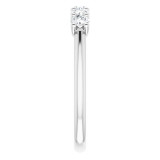 14K White 1/2 CTW Set Anniversary Band - 1239916009P photo 4