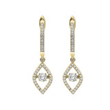 Gems One 14KT Yellow Gold & Diamond Rhythm Of Love Fashion Earrings  - 1/2 ctw - ROL2007-4YC photo