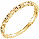 14K Yellow .04 CTW Diamond Stackable Ring - 123210601P photo