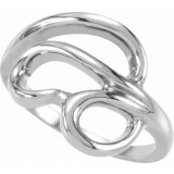 14K White Freeform Ring - 50455992P photo