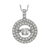 Gems One 14KT White Gold & Diamond Rhythm Of Love Neckwear Pendant   - 1/2 ctw - ROL1032-4WC photo