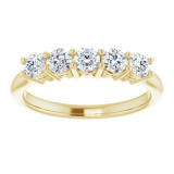 14K Yellow 3.2 mm Round 5/8 CTW Diamond Anniversary Band - 123844721P photo 3