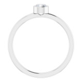 14K White 1/4 CT Diamond Ring - 718066032P photo 2