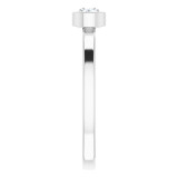14K White 1/4 CT Diamond Ring - 718066032P photo 4