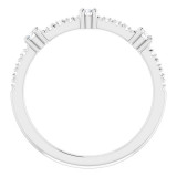 14K White 1/5 CTW Diamond Anniversary Band - 1241016000P photo 2