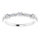 14K White 1/5 CTW Diamond Anniversary Band - 1241016000P photo 3