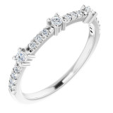 14K White 1/5 CTW Diamond Anniversary Band - 1241016000P photo