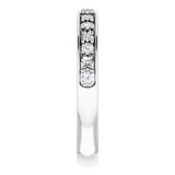 14K White 1/6 CTW Diamond Floral Anniversary Band - 124186600P photo 4