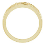 14K Yellow Stackable Lattice Ring - 52019102P photo 2