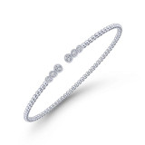 Gabriel & Co. 14k White Gold Bujukan Diamond Bangle Bracelet - BG4120-65W45JJ photo 2