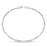 Gabriel & Co. 14k White Gold Bujukan Diamond Bangle Bracelet - BG4120-65W45JJ photo 3