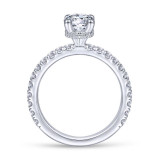 Gabriel & Co. 14k White Gold Contemporary Straight Engagement Ring - ER14649O4W44JJ photo 2