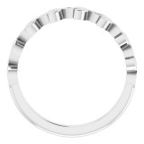 14K White Stackable Marquise Design Ring - 51961101P photo 2