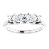 14K White 3/4 CTW Diamond Anniversary Band - 1238736028P photo 3