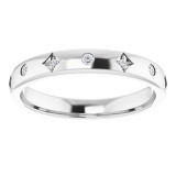 14K White 1/10 CTW Diamond Anniversary Band - 123800600P photo 3