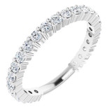 14K White 3/4 CTW Diamond Anniversary Band - 1236556000P photo