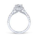 Gabriel & Co. 14k White Gold Entwined Halo Engagement Ring - ER12764O4W44JJ photo 2