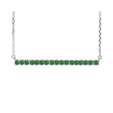 Gems One 14Kt White Gold Emerald (1/5 Ctw) Pendant - PD31854-4WNE photo