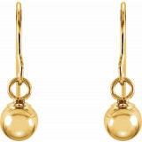 14K Yellow 4 mm Ball Earrings - 19202810050P photo 2