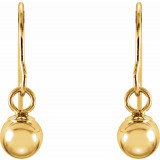 14K Yellow 4 mm Ball Earrings - 19202810050P photo 2