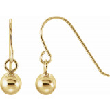 14K Yellow 4 mm Ball Earrings - 19202810050P photo