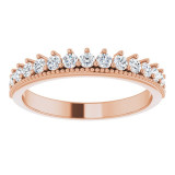 14K Rose 1/2 CTW Diamond Anniversary Band - 123864602P photo 3