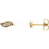 14K Yellow .06 CTW Diamond Earrings - 86434601P photo