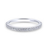 Gabriel & Co. 14k White Gold Victorian Anniversary Wedding Band - WB12606R4W44JJ photo