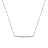 Gabriel & Co. 14k White Gold Lusso Diamond Necklace - NK5986W45JJ photo